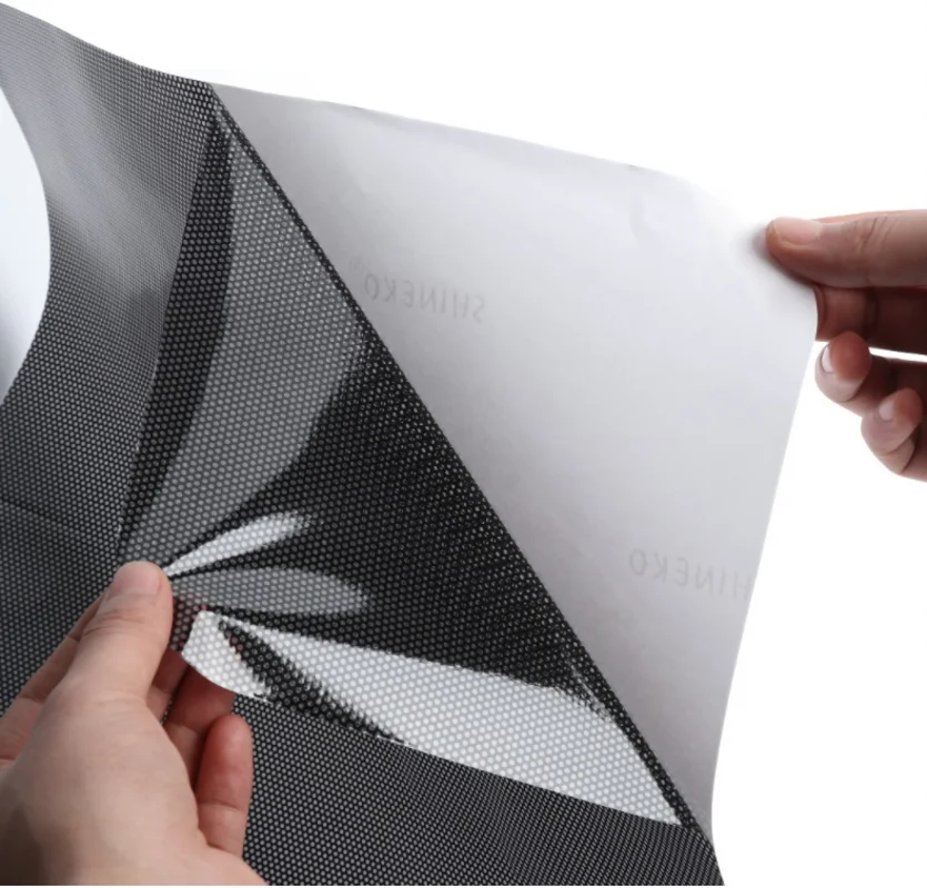 2Pcs Car Sunshade Stickers Static Electrostatic Window Sun-shading Stickers Sun Block Car Rear Windows Side Blocks Cover Film