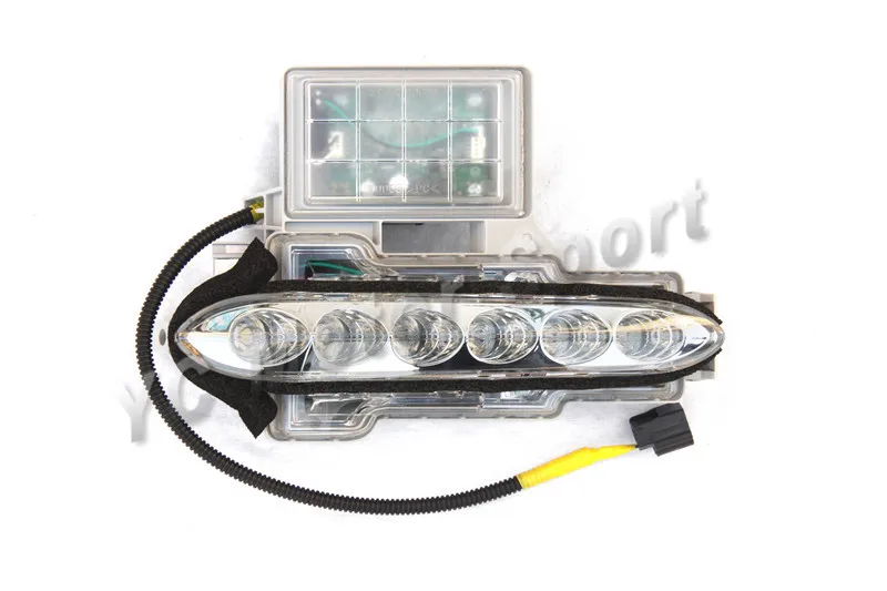 Car Accessories Front Bumper Genuine DRL Day Running Light LED Lamp Assy 2pcs Fit For 2008-2015 R35 GTR CBA DBA Headlight