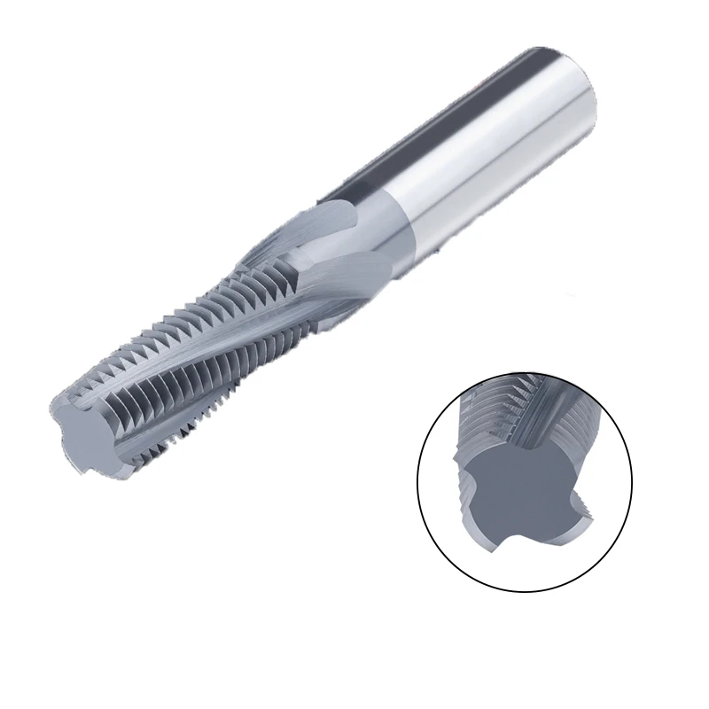 UNC UNF UNEF مطاحن نهاية الخيوط 1/4 "5/16" 7/8 "7/16" 3/4 "رقم 10-24 رقم 12-24 قاطعة المطحنة كربيد التنغستن الصلب Endmill