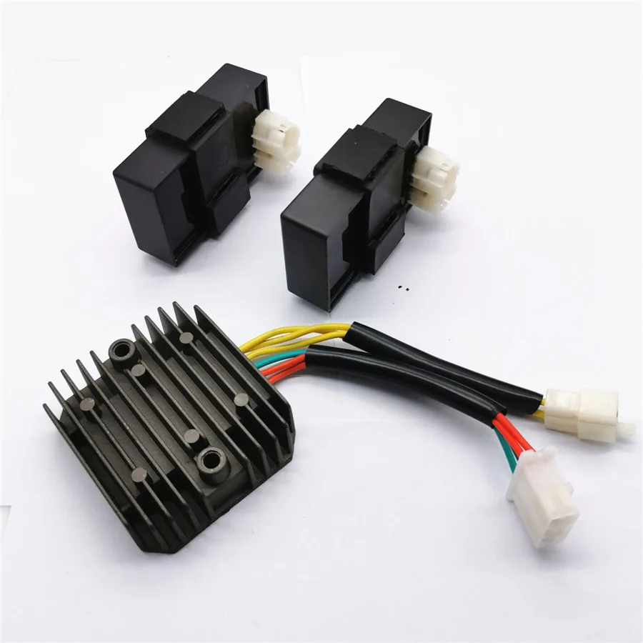 2pcs Motorcycle CDI + 1pc Regulator rectifier for Honda XL600V Transalp XRV 650 Africa Twin MS8 CI558