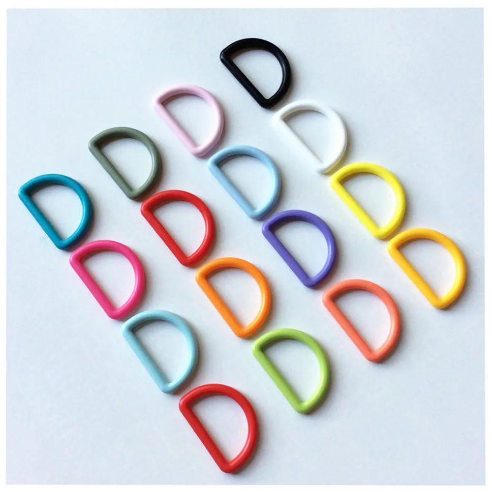 10pcs 20/25mm Plastic O D Ring Buckle High Quality Colorful DIY Handmade Luggage Bag Strap Webbing Buckles Slider Accessories