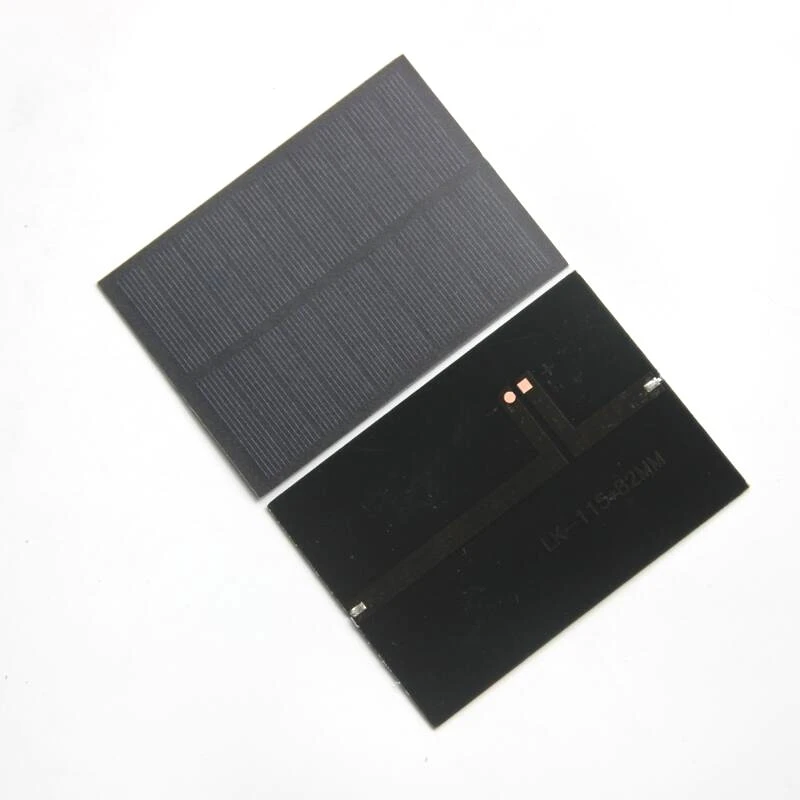 BUHESHUI 240mA 5V PET لوحة طاقة شمسية أحادية البلورية لتقوم بها بنفسك شاحن بالطاقة الشمسية ل 3.7 فولت بطارية دراسة أطقم 115*82 مللي متر 10 قطعة