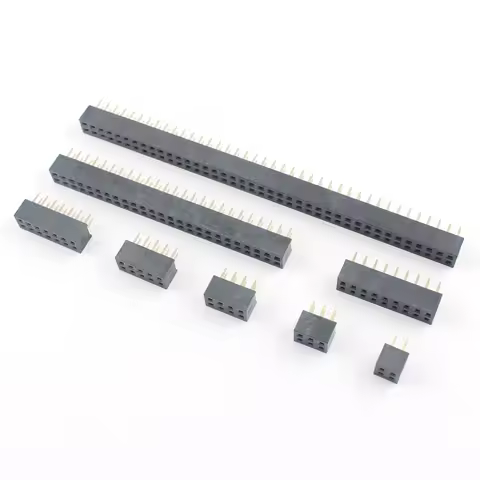 10pcs 2mm 2.0mm Pitch 2x2/3/4/5/6/7/8/9/10/11/12/13/14/15/16/18/20/22/25/30/32/40 Pin Double Straight Female Header Connector