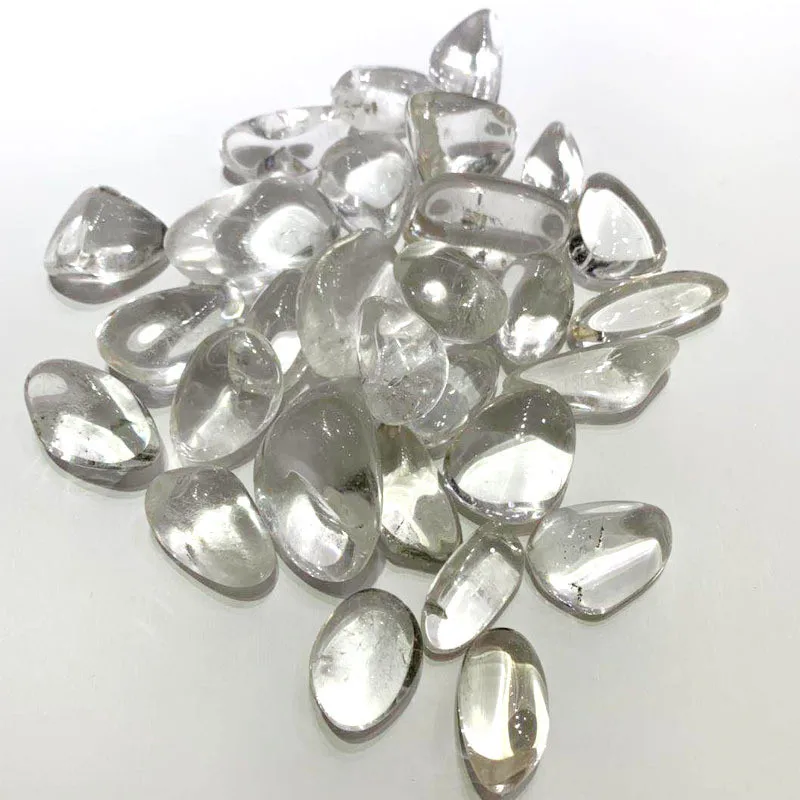 100g 15-35mm Natural White Crystal Gravel Quartz Crystal Rock Chips Natural Quartz Crystal Decortive Stones