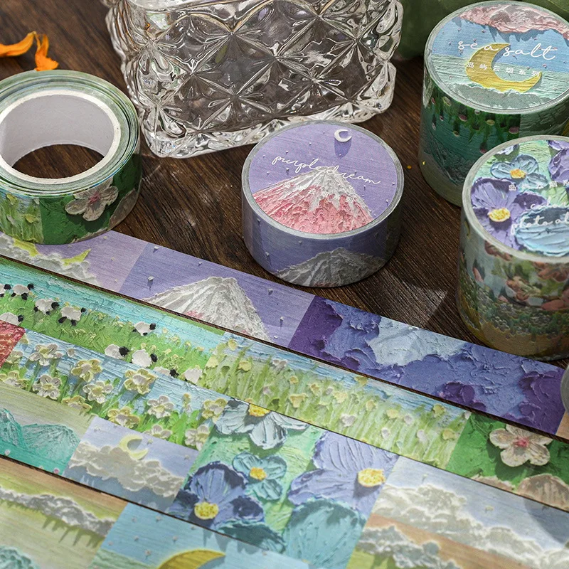 1pcs  Masking Tapes  Island cloud Decorative Adhesive Scrapbooking DIY Paper Japanese Stickers