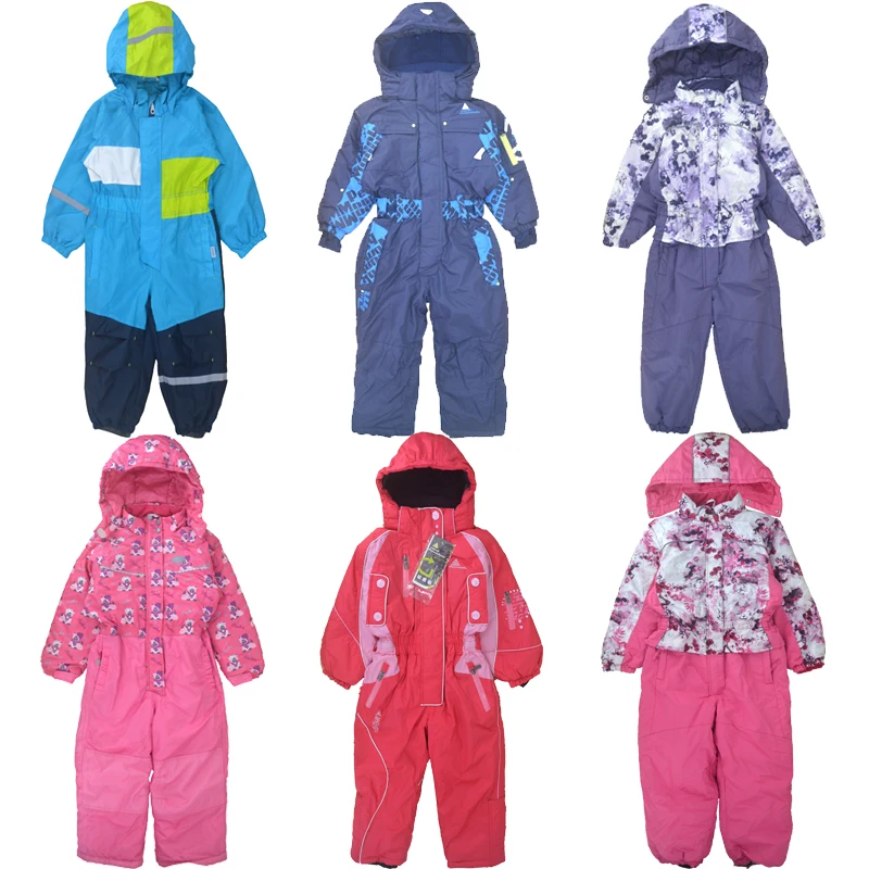 Children\'s winter outdoor one-piece ski suit windproof and snow-proof water plus velvet thickening snow ski equipment coverall