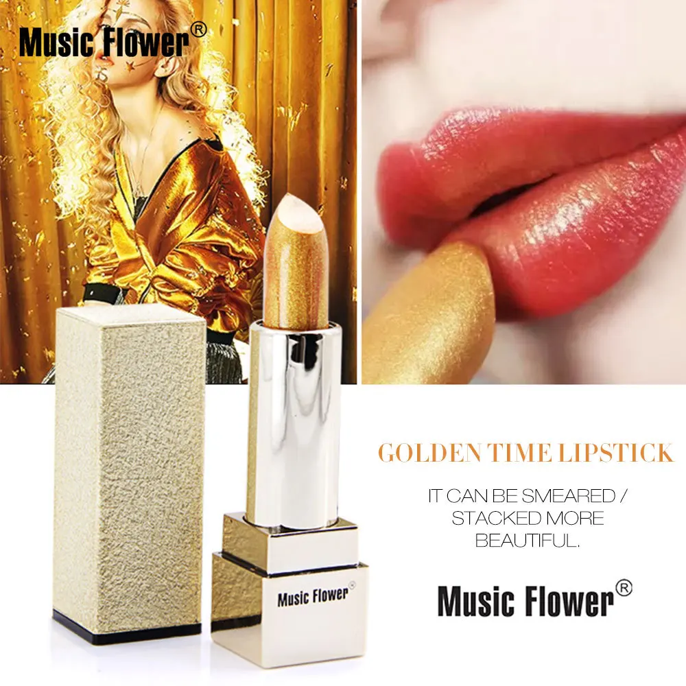 Music Flowe Moisturizing Gilding Revitalizing Multi-Effect Non-stick Cup Lipstick Extended Moisturization M5039