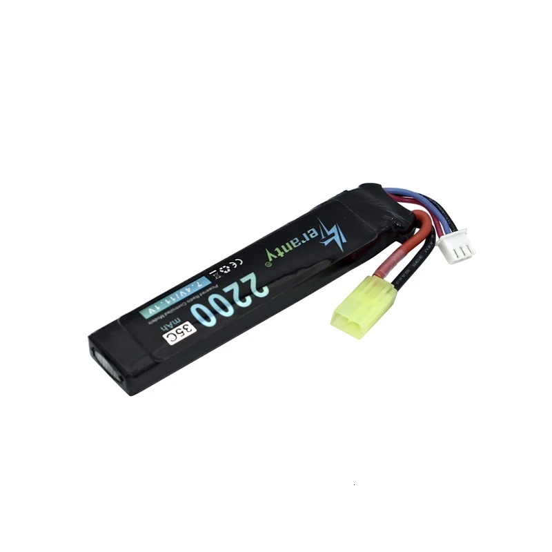 Upgrade Power Water Gun bateria Lipo 2S 7.4V 2200mAh 35C dla AKKU Mini Airsoft BB Air pistolet zabawki elektryczne pistolety części do zdalnego