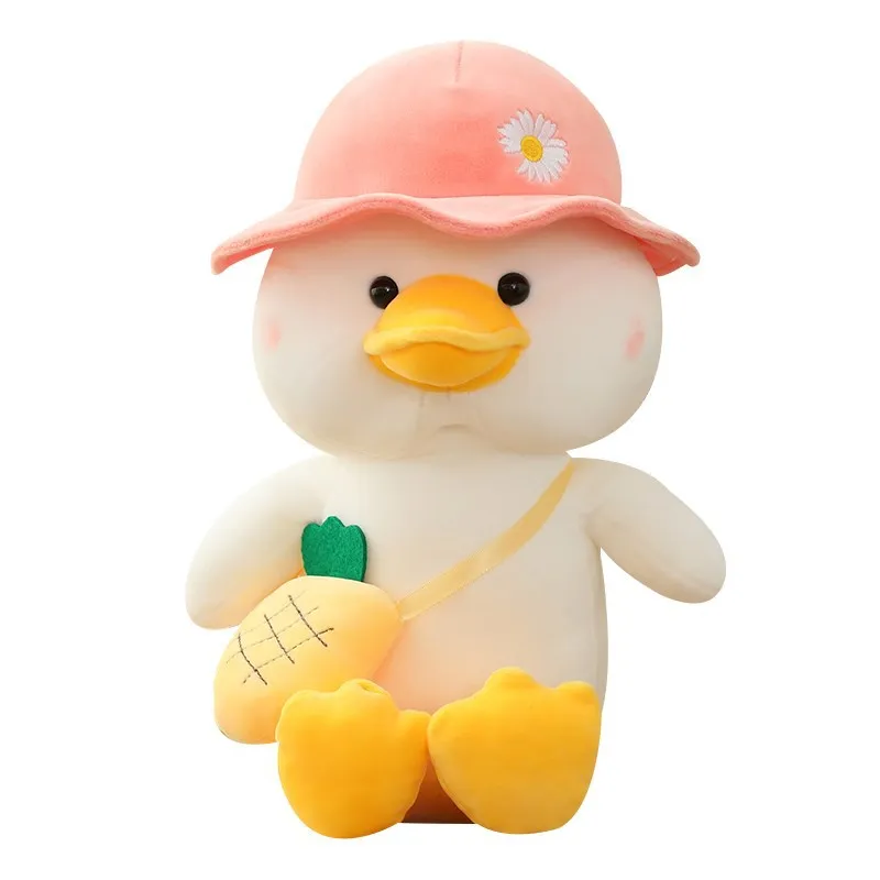 Cute 30cm Soft Go to School Duck Plush Toy Stuffed Animals Soothing Playmate Kids Toys Pillow Christmas Birthday Gifts