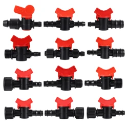 1/2 Inch Female Drip Irrigation On-off Valve Dn16/20/25 Universal Drip Irrigation Pipe Fitting Valve Garden Mini Valve（1pc）