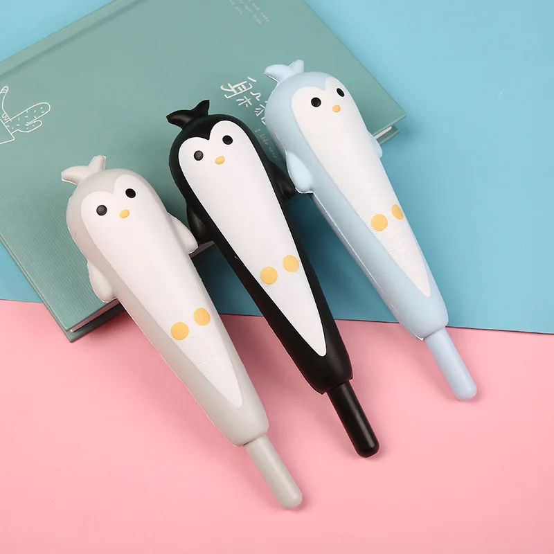 20PCS Pinguino Stile Penna Del Gel di Cancelleria Per Ufficio Studente Iscritto Penna Studente Forniture Penna Gel Kawaii Forniture Scolastiche