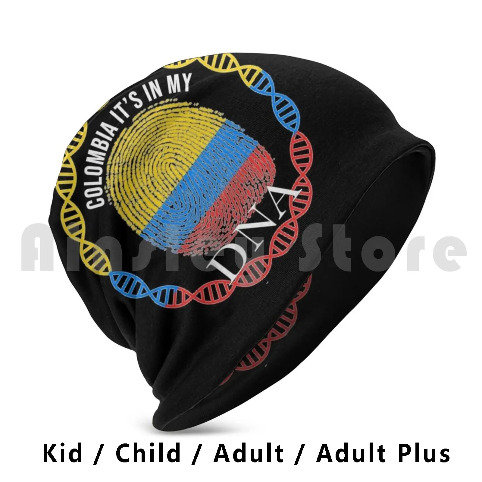 Colombia Its In My Dna-Gift For Colombian From Colombia Beanies Knit Hat Hip Hop Colombia Colombian