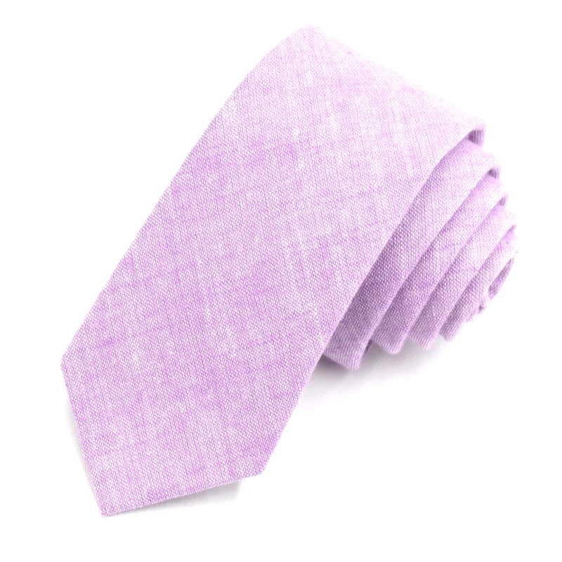 MEN\'s gift tie Violet cotton narrow ties gifts for men orginal wedding accessories necktie  bowtie set