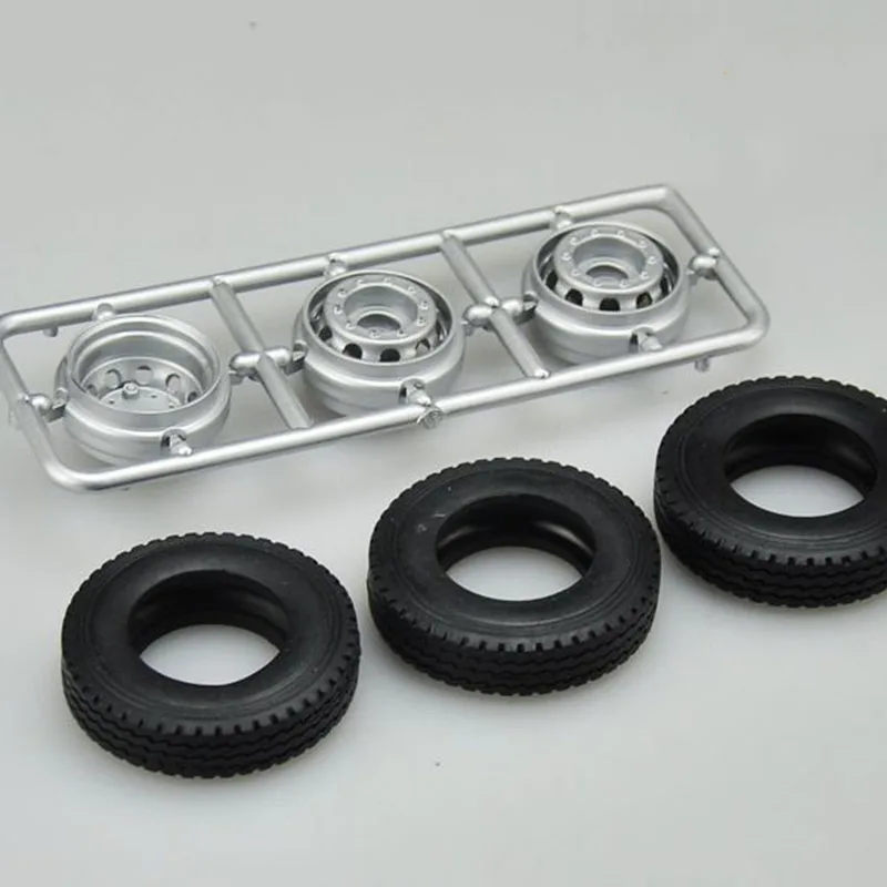 1:24 Front Tire/Spare Tire/Wheel Hub Modified Truck Engineering Vehicle Special Accessories Scene Truck Model Components Shows