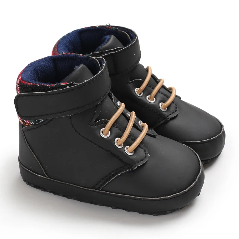 Sapatos de bebê menino recém-nascido criança infantil casual comfor sola de algodão anti-derrapante couro pu primeiros caminhantes crawl berço mocassins sapatos