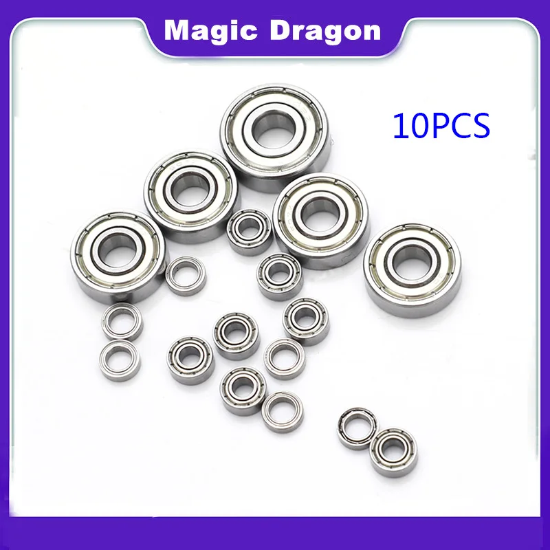 10PCS Miniature Bearing MR52ZZ MR62ZZ MR63ZZ MR74ZZ MR84ZZ MR85ZZ MR106ZZ MR126ZZ MR148ZZ 2Z 2x5x2.5 2x6x2.5 4x7x2.5mm 4x8x3mm