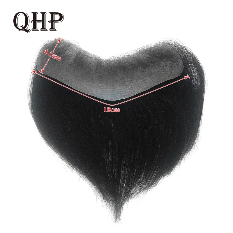 

Men Toupee Frontal Hairine 100% Human Men's Capillary Prothesis Full Skin Wig Man 6inch Hair Replacement Systems Natural Color