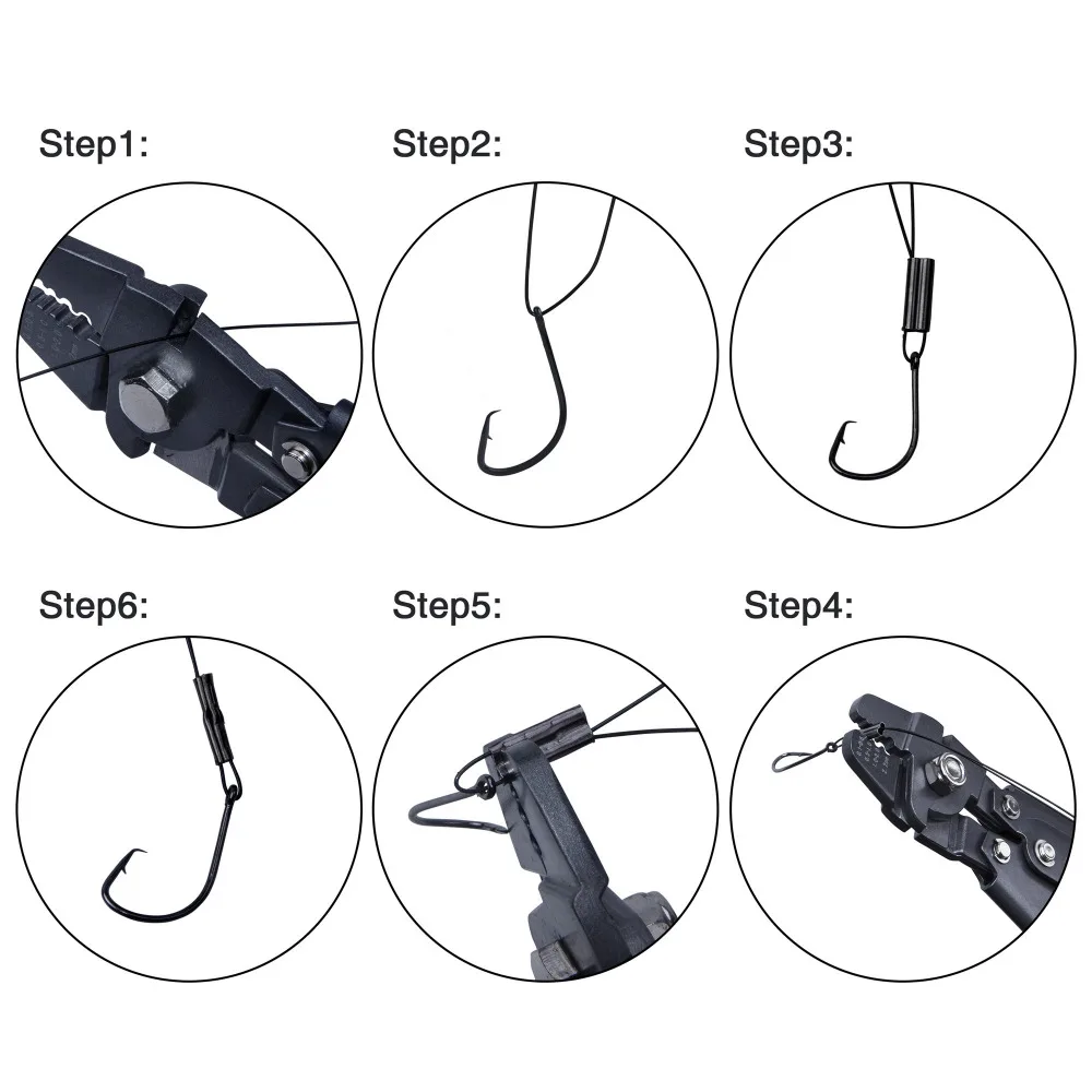 1500Pcs/lot Black Round Copper Fishing Tube wire crimp sleeve fishing tube Connector Fishing Line Accessories Tool