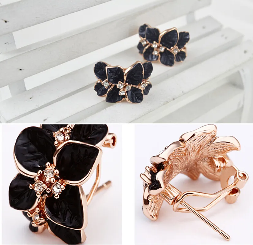 Korea Fashion Lovely Rose Earrings Gardenia Earrings Women\'s Jewelry