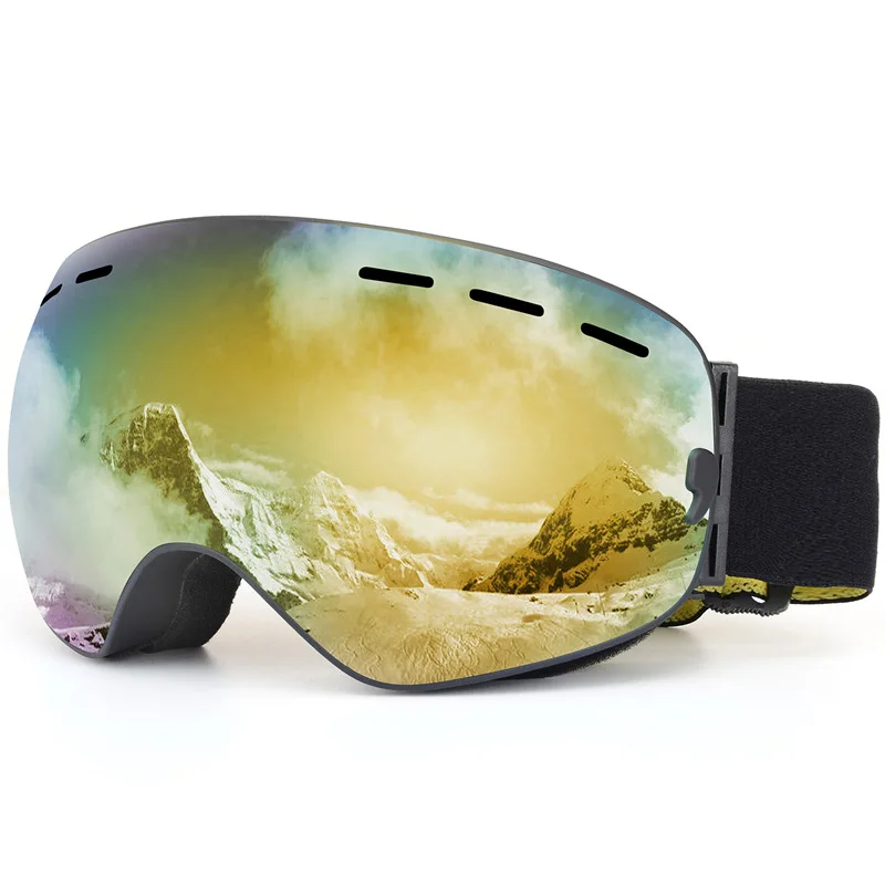 

Unisex Winter Sports Skiing Eyewear Outdoor Windproof Anti-fog Ski Snowboard Glasses Spherical Big Vision Snowmobile Goggles