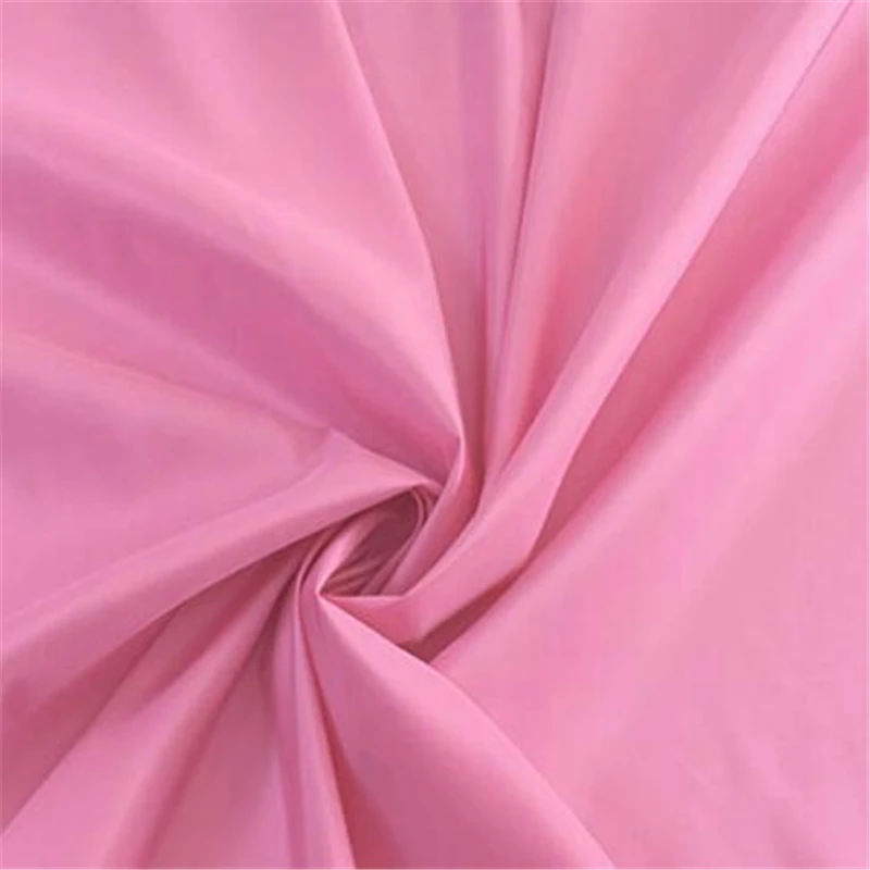 Stiff 100% Silk Fabric Taffeta Waterproof Dyed Solid Color for Clothing Garment Fabric