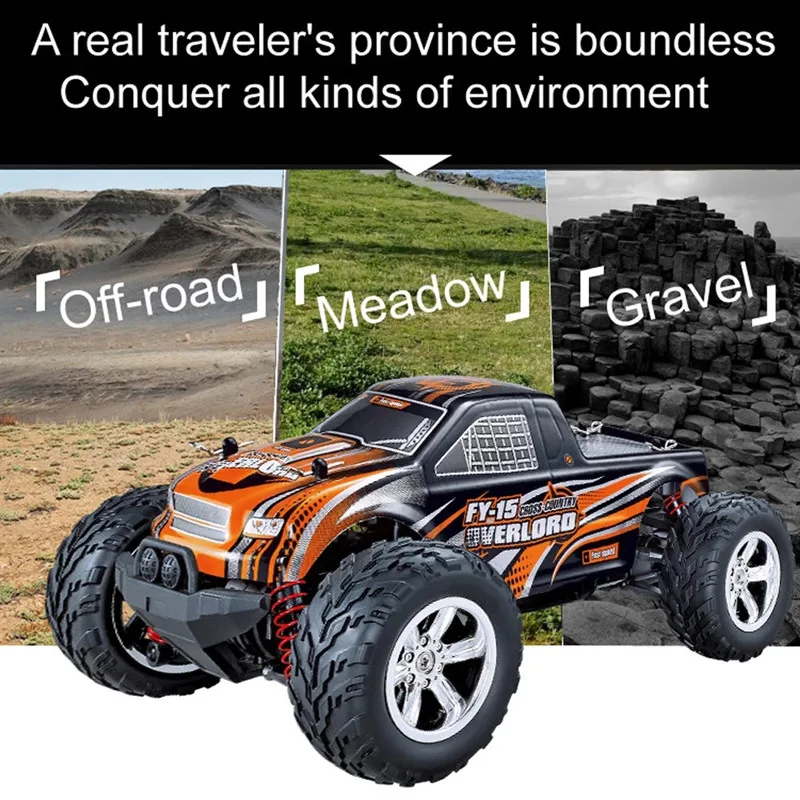 Boy RC Toy 2.4G 4WD Alloy 30KM/H Climbing Buggy Off  Load Clawer Car  Vehical Suspension Shock Independent Shockproof  Kid Gifts