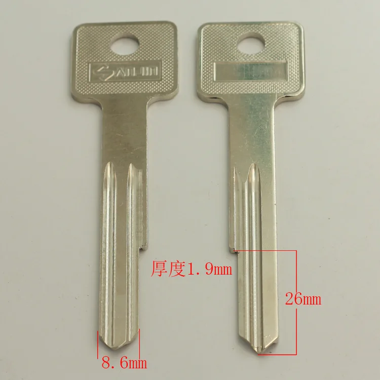 A236 Wholesale Locksmith Keymother Brass House Home Door Blank Empty Key Blanks Keys 10 pieces/lot