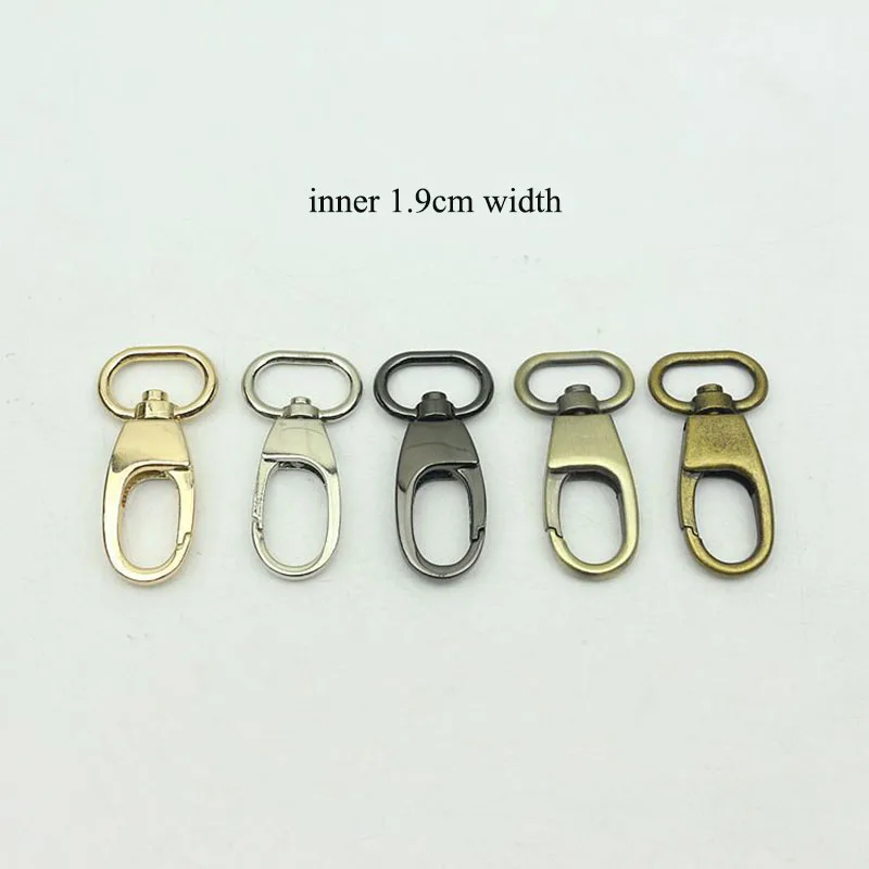 

20pcs 19mm Metal Strap Clip Buckles Lobster Clasp Swivel Snap Hooks for Bag Carabiner Collar Buckle DIY Bag Parts Accessories