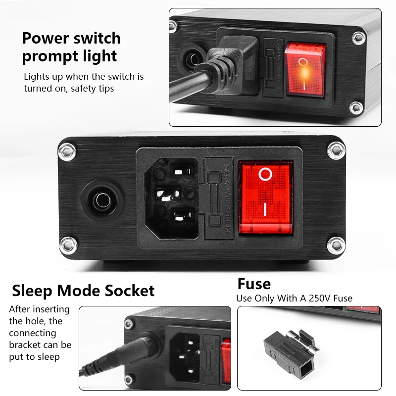 T210 Soldering Station 6s Fast Heating STM32 OLED 1.3 Display Adjustable Temperature Auto Sleeping Welding Iron Tips