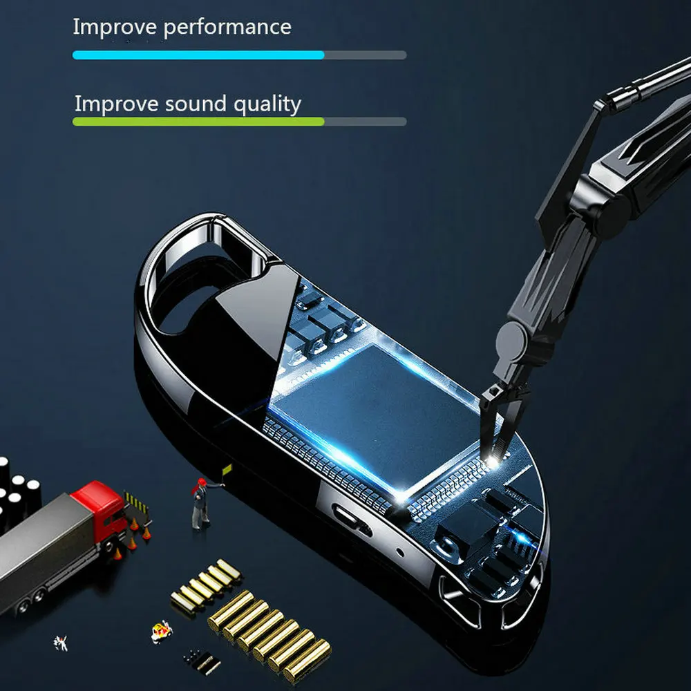 Vandlion perekam suara Digital, pemutar MP3 V11 kecil Audio mesin Imla Dictaphone profesional rekaman suara HD