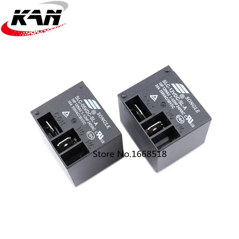 10pcs/lot SLC-05V-SL-A SLC-12V-SL-A SLC-24V-SL-A  DIP-4 30A T91 5V 12V 24V Relay