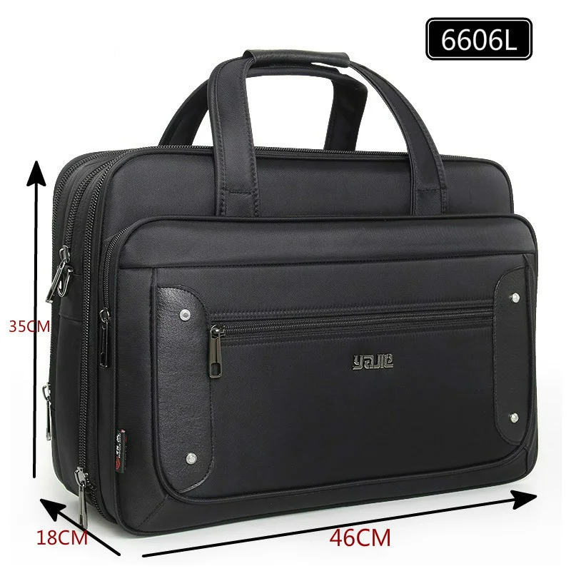 Large Capacity 17 Inch Laptop Briefcases Men Black Waterproof Notebook Bags Male Travel Shoulder Bag For MacBook Hp Dell Lenovo