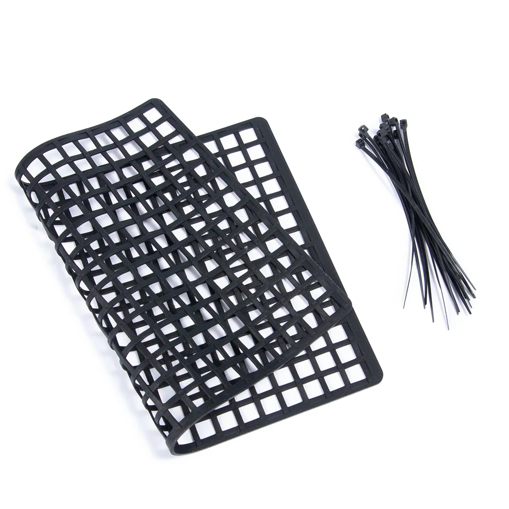 YEAHRUN Rubber Luggage Net for Axial SCX10 Wraith D90 TRX4 TRX6 1/8 1/10 RC Crawler Car Window Net Decoration Parts