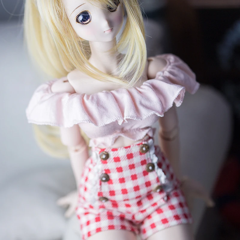 

Детская игрушка, BJD DD SD MSD 1/6 1/4 1/3, Одежда для куклы, розовые кружевные шорты с высокой талией