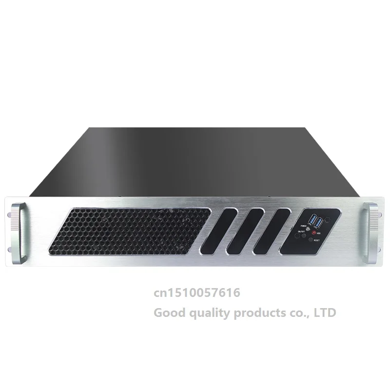 

Industrial Computer 2U350mm Aluminum Panel USB3.0 Rack Type Matx Motherboard Video Conference Recording Server Chassis