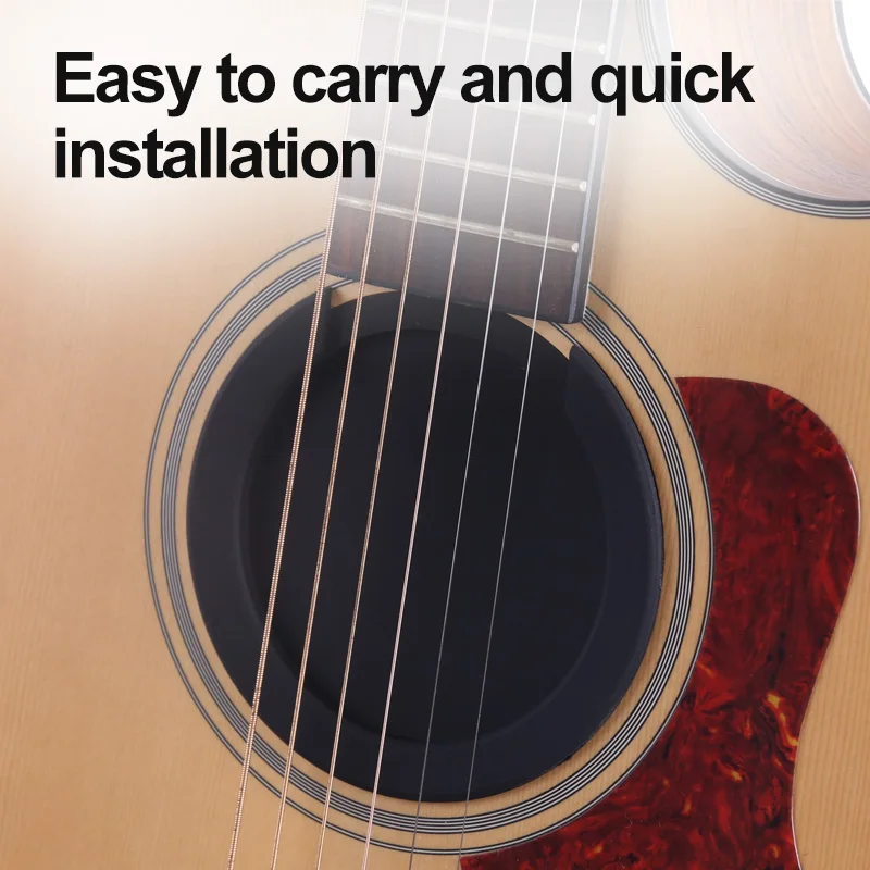 Guitar Silicone Sound Hole Cover Weak Buffer Plug Acoustic Guitar Pickup Anti-howling Volume Button Cap