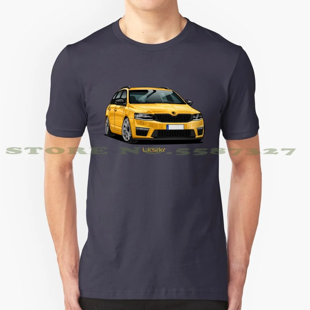 Skoda Octavia Artwork 100% Pure Cotton T-Shirt Skoda Octavia Car