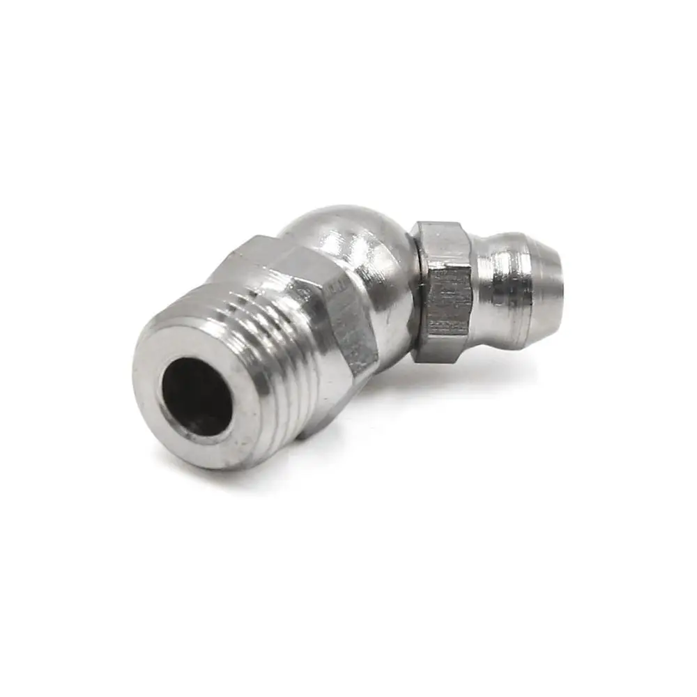 X Autohaux 2/3/4/6pcs M10 x 1 Stainless Steel Motorcycle Car Straight 45 Degree 90 Degree Grease Nipple Fitting Accessories