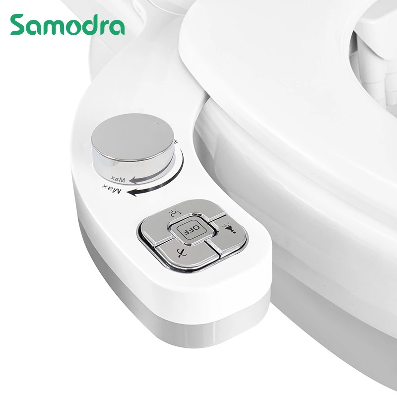 SAMODRA New Bidet Toilet Seat Attachment Toilet Bidet Sprayer Ultra-Thin 3 Funtions Ass Bidet Shower Hygienic Wash For Bathroom