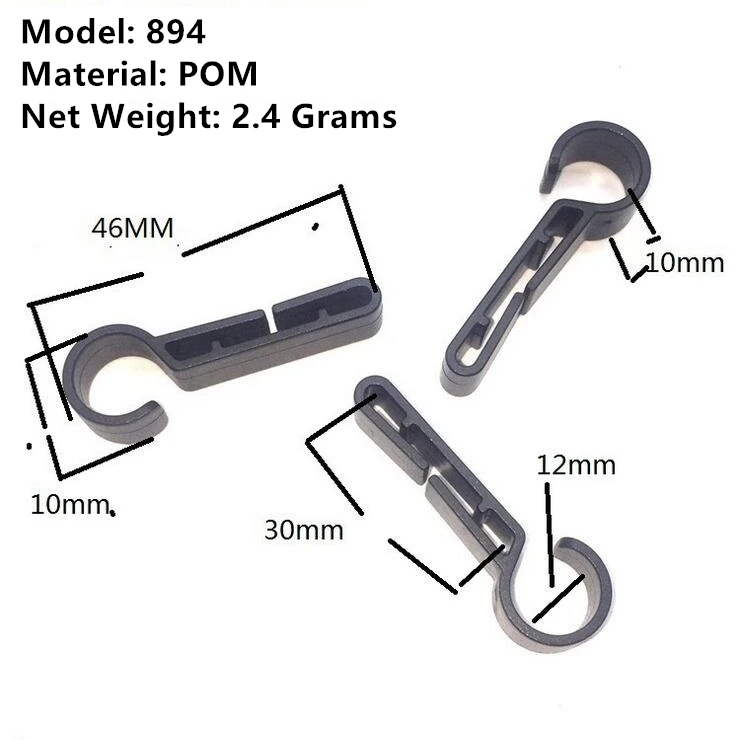 Imagem -02 - Plastic Helmet Clips Attachment Head Light Clamps Black Conjunto Farol Hard Hat Segurança Cap Gancho Ferramentas ao ar Livre Atacado 20 Pcs