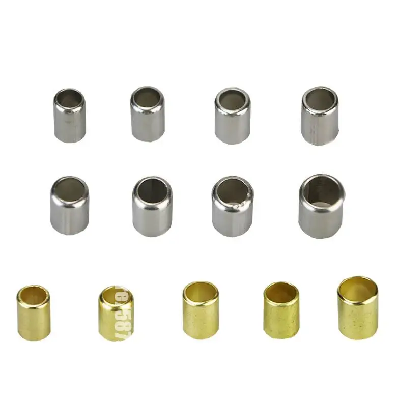 50Pcs-Pack Brass Crimp Sleeves Spray Hose Rubber Tube Ferrule Copper Pipe Exhaust Connector 11.5MM -16MM Pipe Joiner