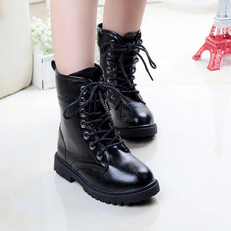 2024 winter big children's fashion boots children's boys and children's shoes 4 5 6 7 8 9 10 11 12 13 14 15 16 years old