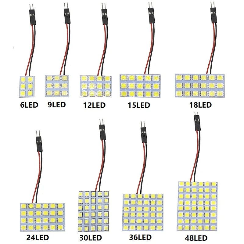 1PCS C5W HA CONDOTTO LA Lampadina C10W Festoon 31 millimetri 36 millimetri 39 millimetri 42 millimetri T10 W5W HA CONDOTTO LA Luce COB 12V 6500K