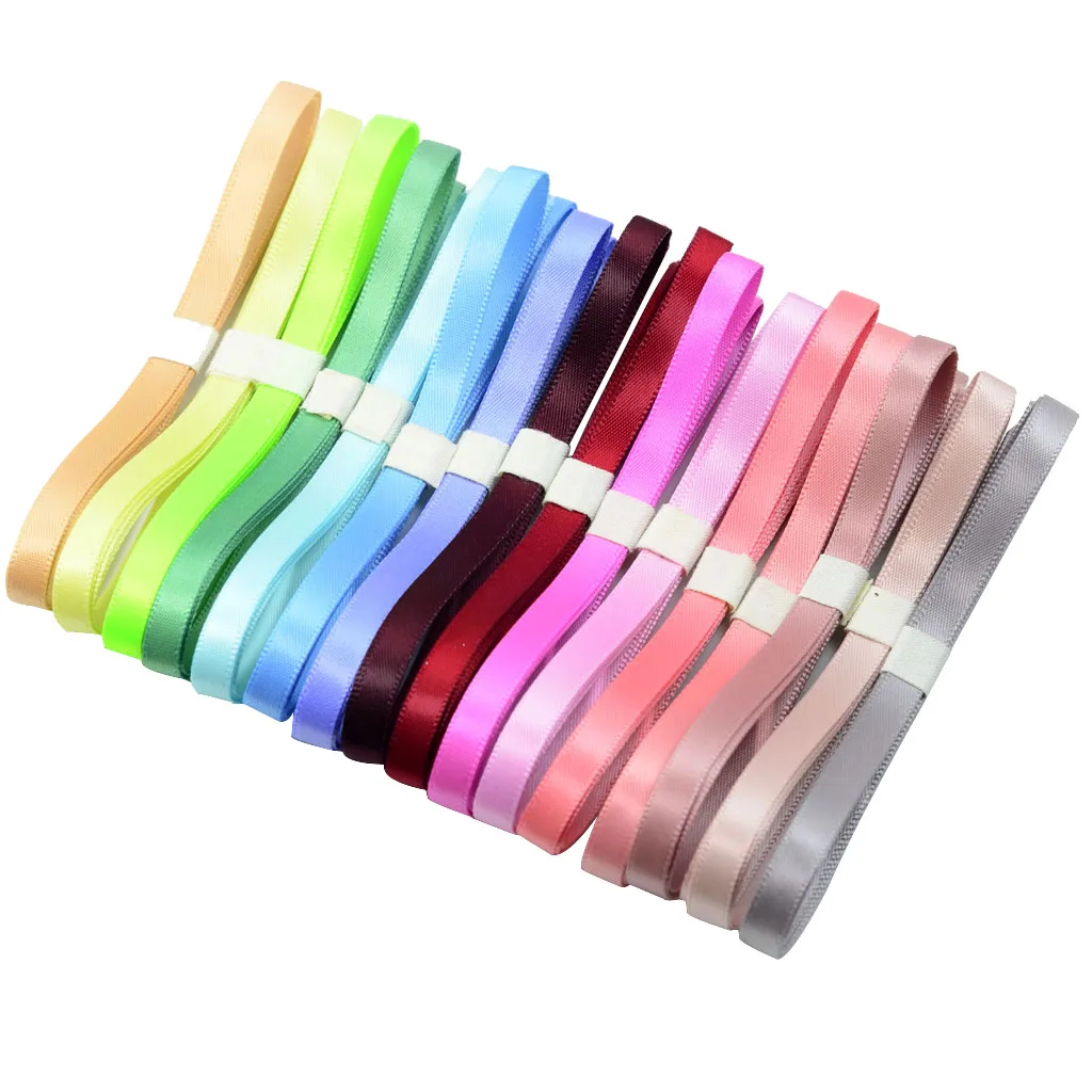 16 Colors- 1 Yard Double Sided Satin Ribbons for Wedding Party Decoration