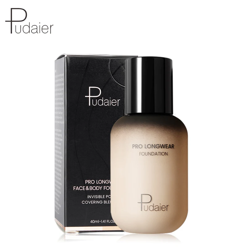 Pudaier Face Foundation Makeup Liquid Foundation Cream Matte Foundation Base Face Concealer Cosmetic Dropshipping Makeup TSLM1