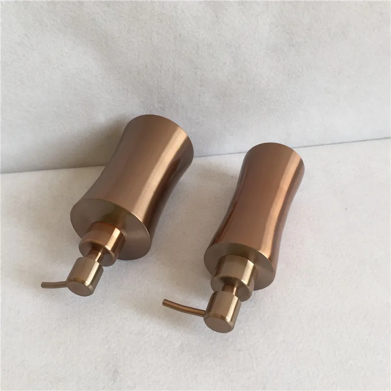 304 Stainless Steel Manual Liquid Bottle Soap Dispenser Shampoo Bottle 500ml Rose Gold Soap Dispenser 250ml/400ml