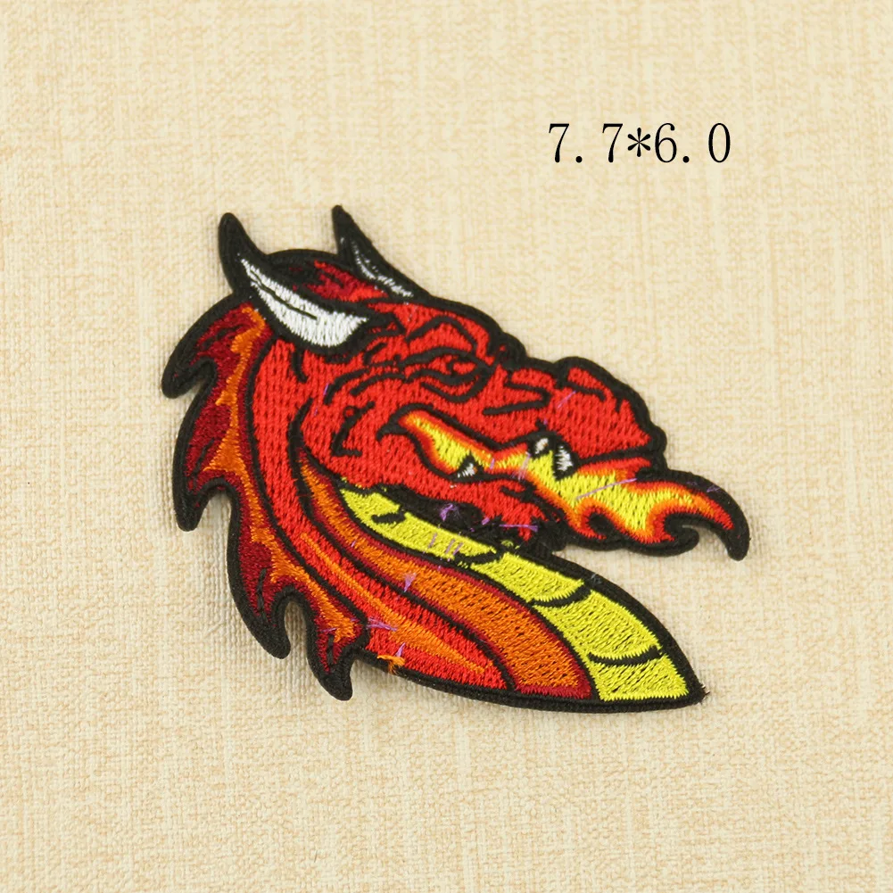 Red Little Devil Patch Embroidery Patches For Clothing DIY Appliques Iron On Patches On Clothes white Devil Reflective Stickers