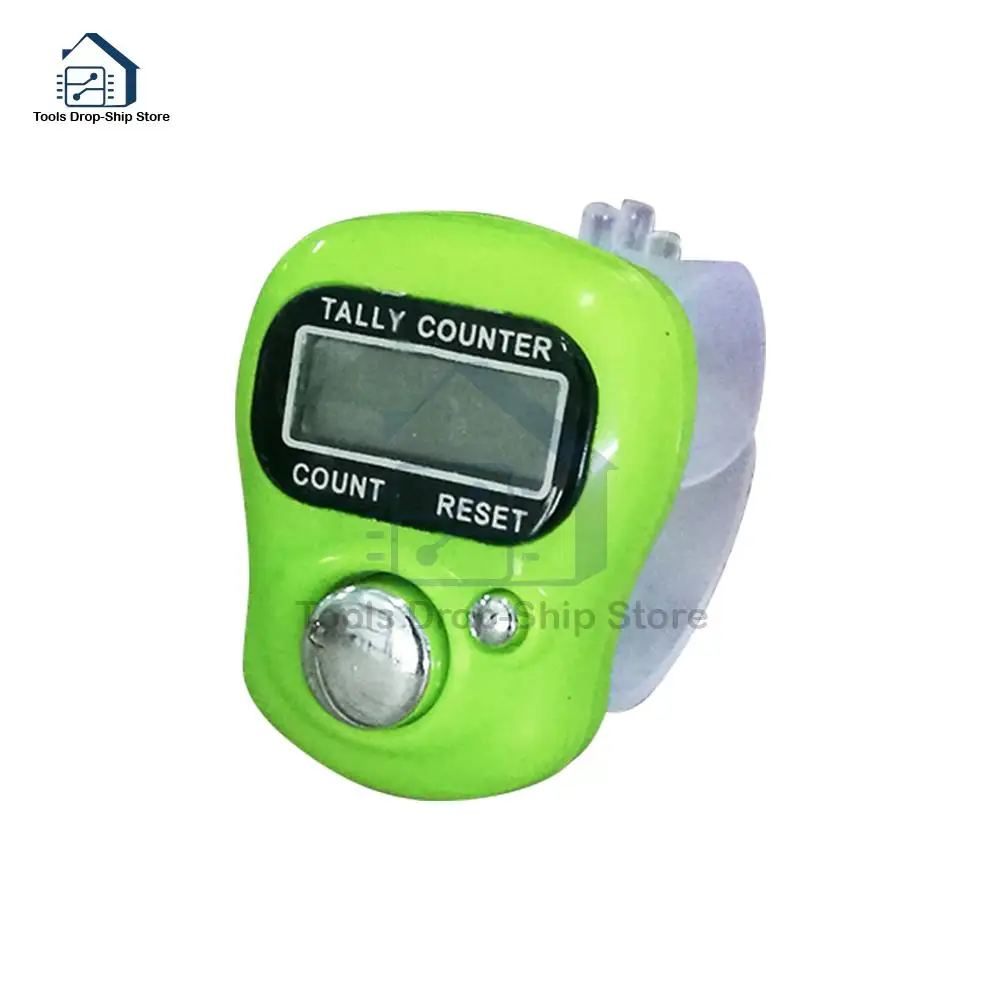 Portable Electronic Digital Counter Mini LCD Hand Held Finger Ring Tally Counter Stitch Marker Plastic Row Counter