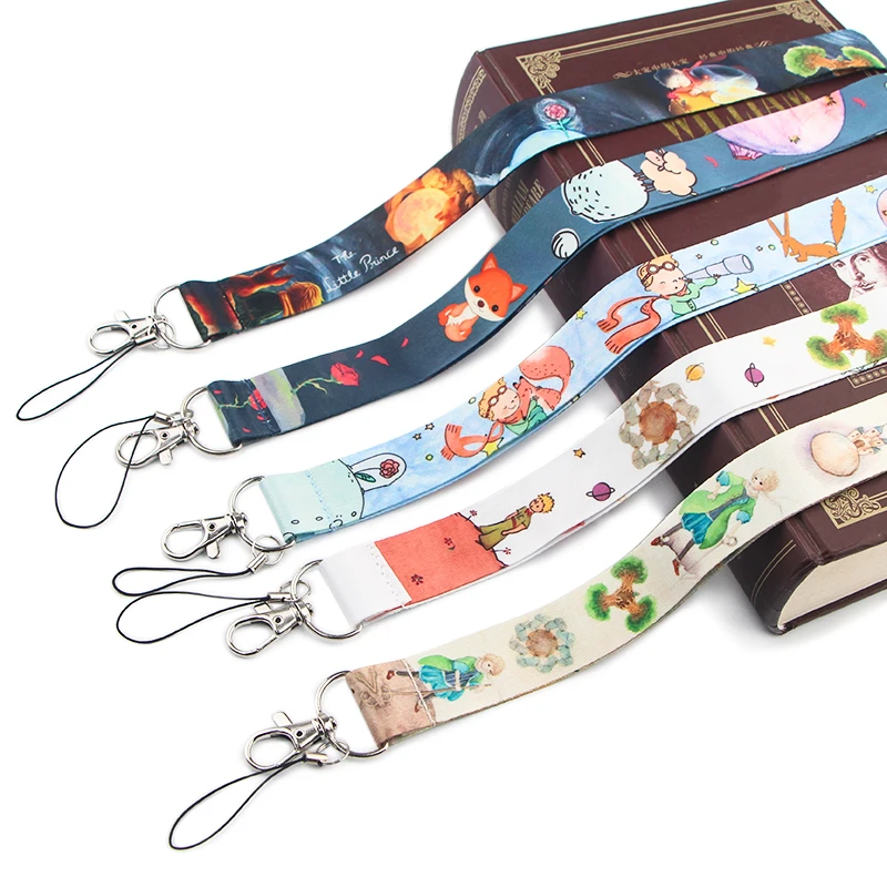 LX94 Cartoon Boy Lanyard For Keys Mobile Phone Hang Rope Key Cord USB ID Campus Card Badge Holder Keychain Phone Strap