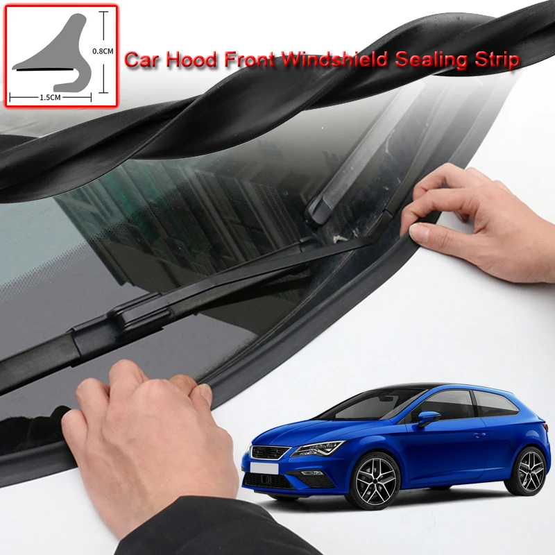 

For Seat Leon 2014-2020 DIY Car Seal Strip Windshied Spoiler Filler Protect Edge Weatherstrip Strips Sticker Auto Accessories